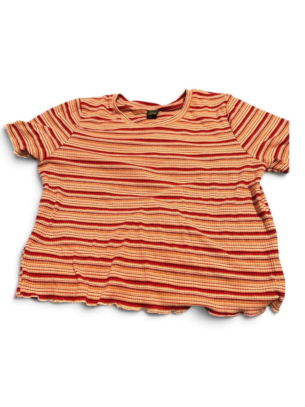 Wild Fable Striped Short Sleeve Cropped T-Shirt